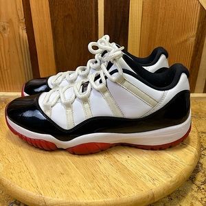 Air Jordan 11 Retro Low Sz 12 - White/Black w/ Red Soles, Good Cond.